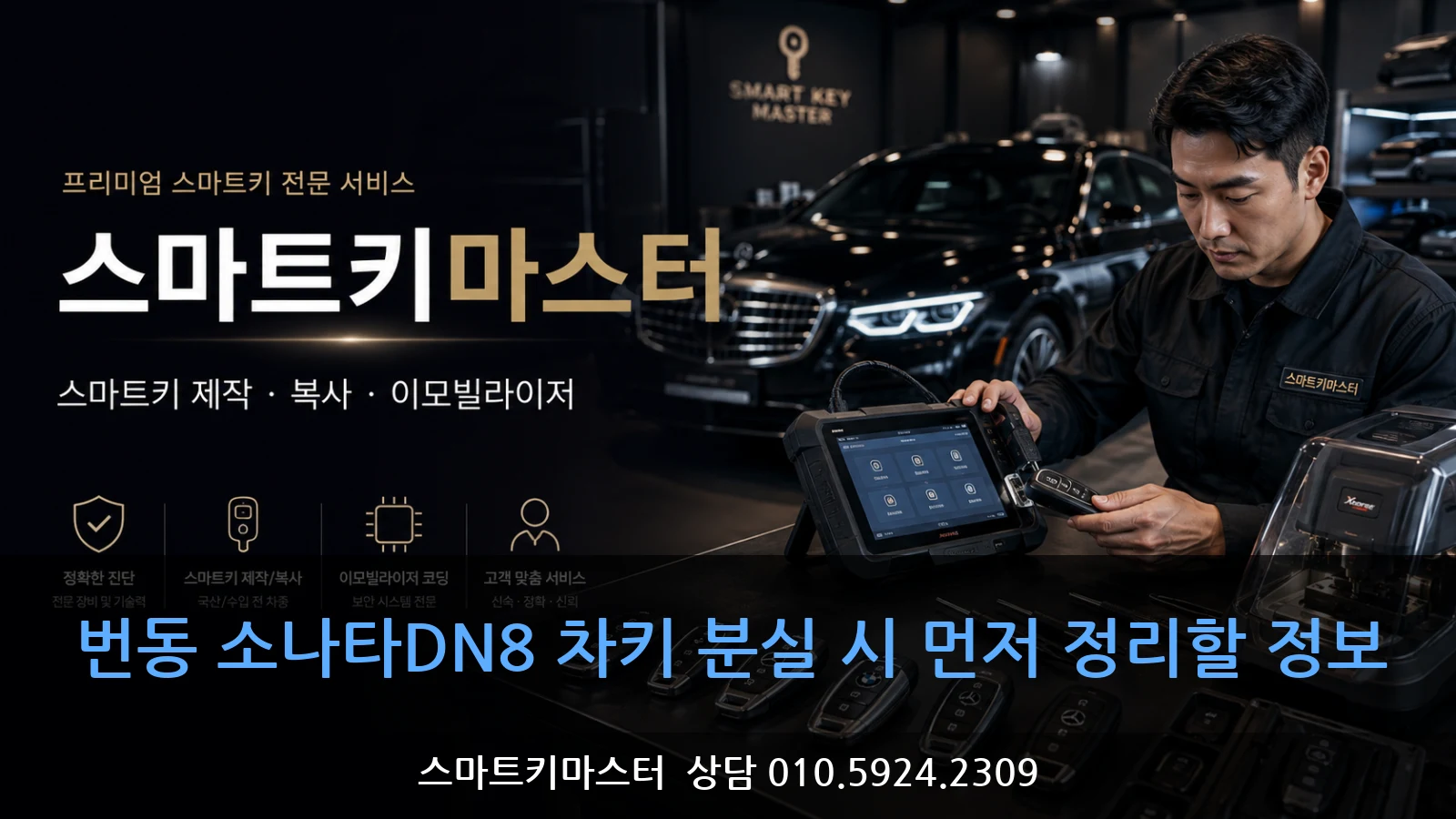 번동 소나타DN8 차키 분실 시 먼저 정리할 정보