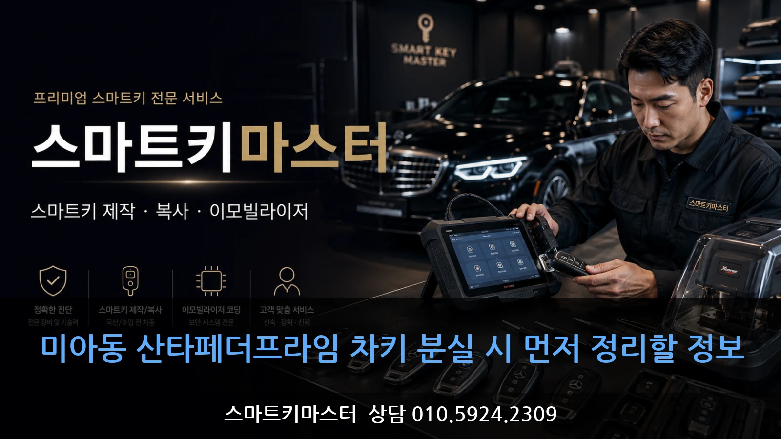 미아동 산타페더프라임 차키 분실 시 먼저 정리할 정보