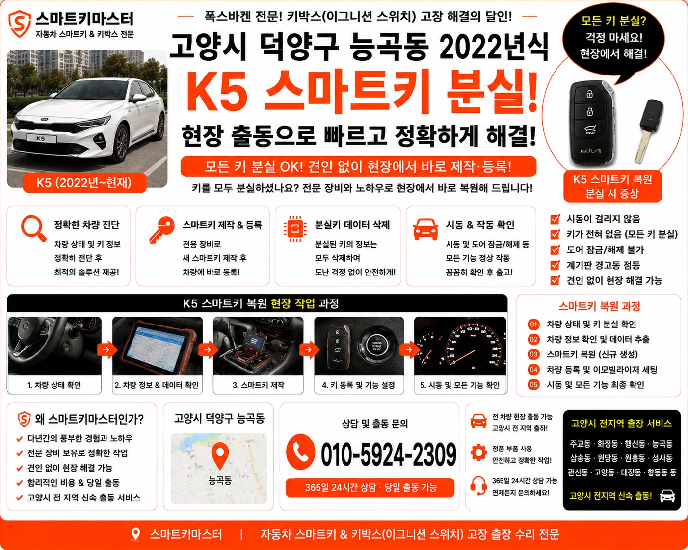 성북구 석관동 2013년식 액티언 스포츠 키복원 스마트키마스터