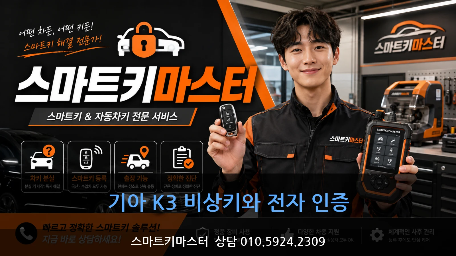 기아 K3 비상키와 전자 인증