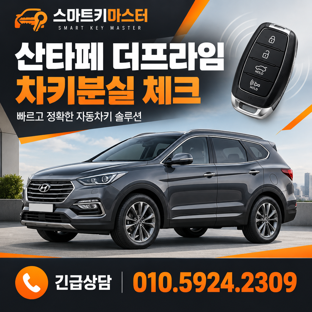 산타페 더프라임 차키분실 체크