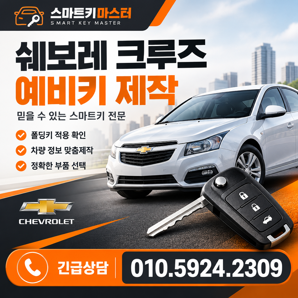 고양시 일산서구 일산동 2013년식 크루즈 예비키, 어떤 키로 준비할까?